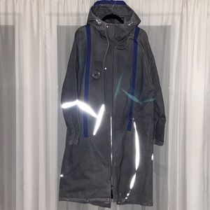 A-Cold-Wall Gray/Blue/Silver Glow in the dark Parka w Hood 1/1 Rare Find UNI M